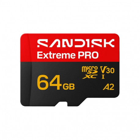 Memory Card - SanDisk Extreme PRO microSD UHS-I 64 GB 200 MB/s Read 90 MB/s Write