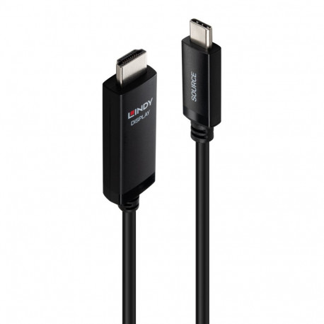 Adapter Cable - LINDY USB Type C to HDMI Cable, 8K 60Hz, 7680x4320, 3 m, Black