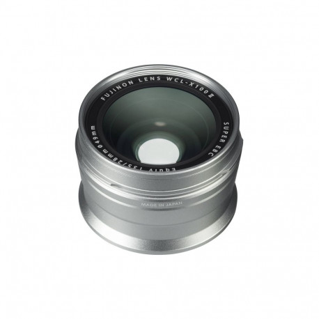 Camera Lens Accessory - Fujifilm WCL-X100 II Wide Conversion Lens 120mm Length Silver
