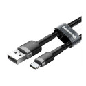 USB Cable - Baseus Cafule USB 2.0 0.5m 3A Data Transfer Black
