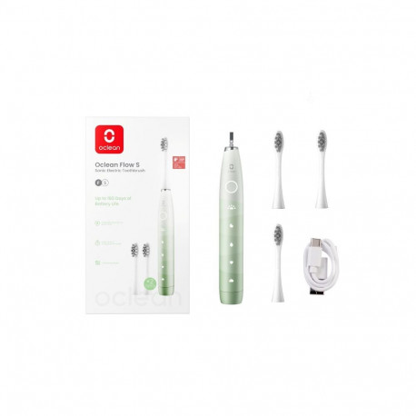Electric Toothbrush - Oclean Flow S, 76,000 Movements/Min, Waterproof, Green