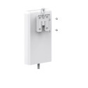 ZTE MC889 ODU Window-Mounting Kit - Secure Vertical Installation, Technopolymer, White