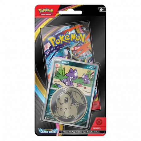 Trading Card Game - Pokémon Mega Evolution: Chaos Rising Toxel Promo Card With Booster Pack