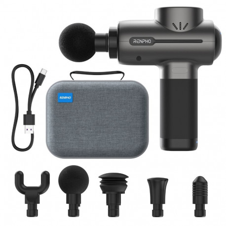 Massage Gun - RENPHO Active Massage Gun GM171, 3200 RPM, 50 lbs Force, Black