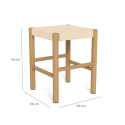 Stool ALVIN beige