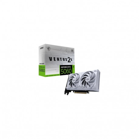 MSI videokaart GeForce RTX 5060 8G VENTUS 2X OC GDDR7 HDMI/DP 4711377344296, valge