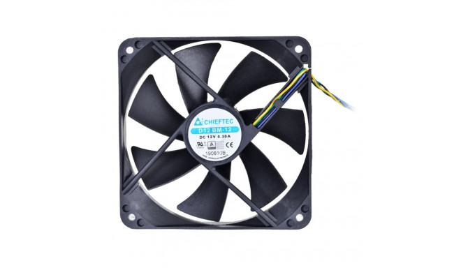 Chieftec arvutikorpuse ventilaator AF-1225PWM, must