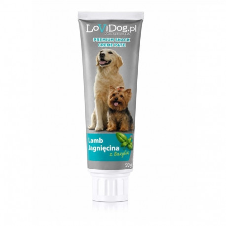 LOVIDOG Lamb with basil - dog treat - 90g