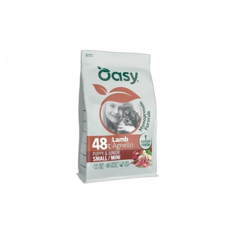 OASY kuiv koeratoit ühe loomse valguga kutsikatele ja noortele väike/mini, lambaliha 800g