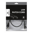 Patch cord Cat.6 UTP 0.25m black