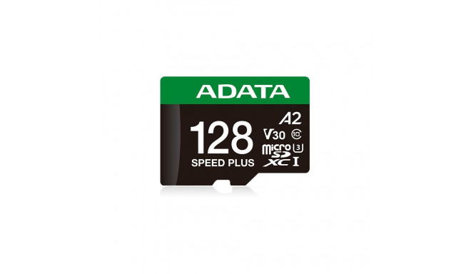 ADATA mälukaart Speed Plus 128GB MicroSDXC Class 10