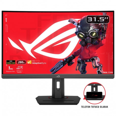 ASUS ROG Strix arvutimonitor XG32WCMS 80cm (31.5") 2560x1440 pixels Quad HD LCD, must