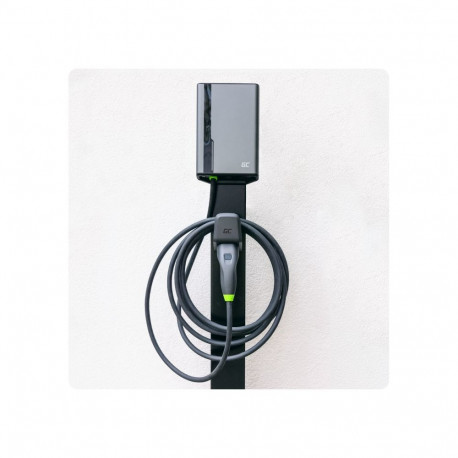Green Cell EVGC021A2275 electric vehicle charging station Grey Aluminium Wall 3 Built-in display LED