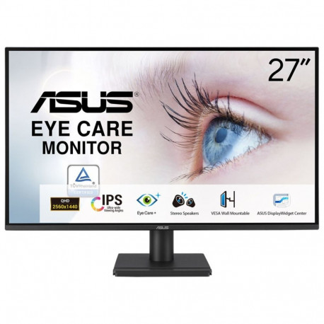 ASUS arvutimonitor VA27AQ 68.6cm (27") 2560x1440 pixels Quad HD LCD, must