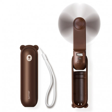 JisuLife Handheld Fan 8 Brown