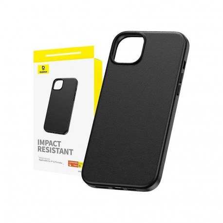 Baseus Fauxther Series case iPhone 15 Pro Max, black