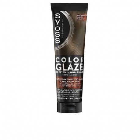 SYOSS juuksemask COLOR GLAZE matistav lamineeriva efektiga 130ml, kastanpruun