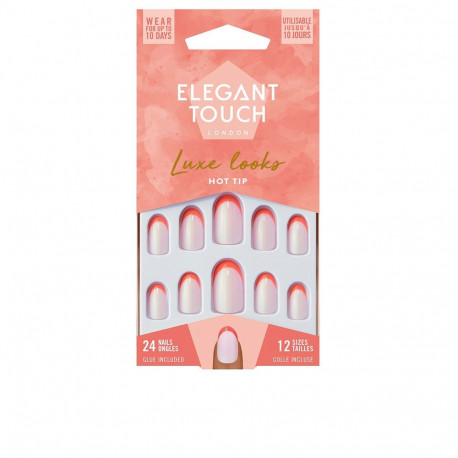 ELEGANT TOUCH liimiga ovaalsed küüned piiratud väljaanne kuum valik