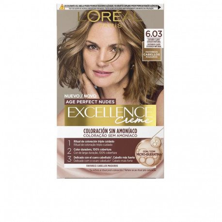 L'ORÉAL PARIS juuksevärv #6.03 EXCELLENCE CREME ammoniaakivaba mikrokeratiiniga 1u, helepruun
