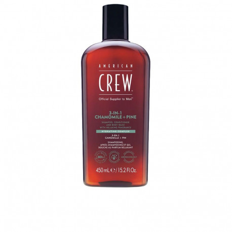 AMERICAN CREW 3-IN-1 CHAMOMILE + PINE champú 450 ml