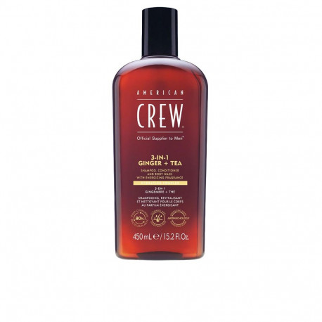 AMERICAN CREW šampoon 3-ühes ingver ja tee 450ml