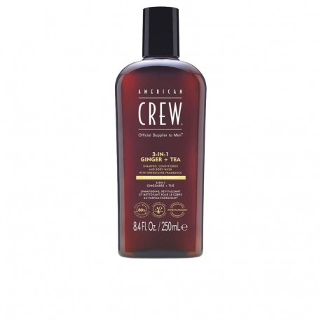 AMERICAN CREW šampoon 3-ühes ingver ja tee 250ml