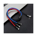 Baseus USB3w1 USB-C / Lightning / Micro 3.5A 1.2m Cable / black