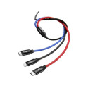 Baseus USB3w1 USB-C / Lightning / Micro 3.5A 1.2m Cable / black