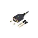 StarTech.com 3ft (1m) USB to Null Modem Serial Adapter Cable, Interchangeable DB9 Screws/Nuts, COM R