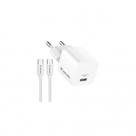 Verbatim Mini GaN Charger 20W Bundle with USB-C cable