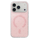 Bubble Dots Mag case for iphone 16 Pro Max 6,9" pink