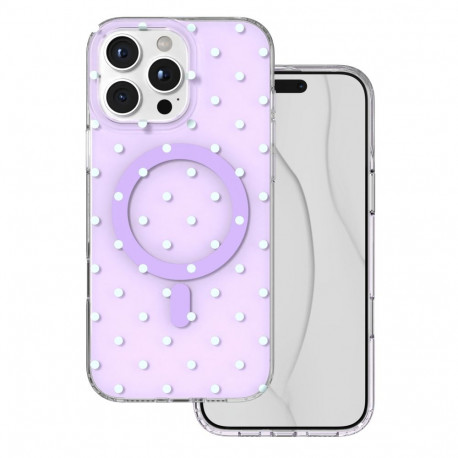 Bubble Dots Mag case for iphone 16 Pro Max 6,9" purple