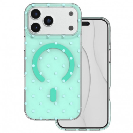 Bubble Dots Mag case for iPhone 17 Pro Max 6,9" / 18 Pro Max 6,9" green