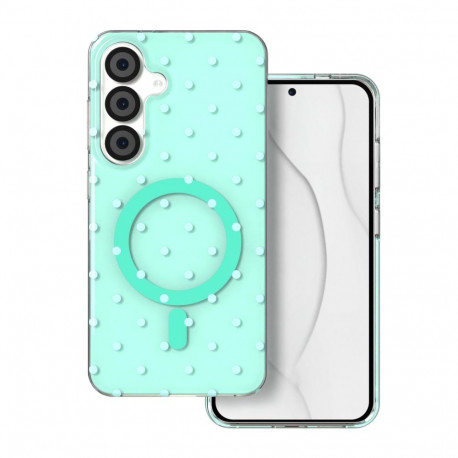 Bubble Dots Mag case for Samsung S24 / S25 green