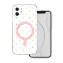 Bubble Dots Mag case for iPhone 11 white