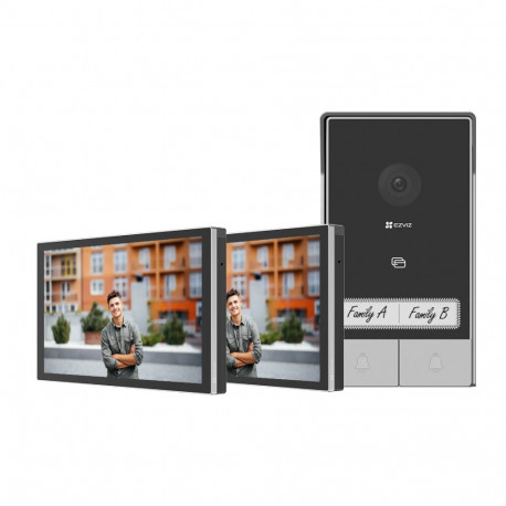 EZVIZ videointerfoni süsteem HP7 17.8cm (7") must, hõbedane