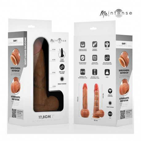 MR INTENSE - GARY S ULTRA-REALISTIC SILICONE COCK WITH TESTICLES 17.8 CM -Ø- 4.2 CM