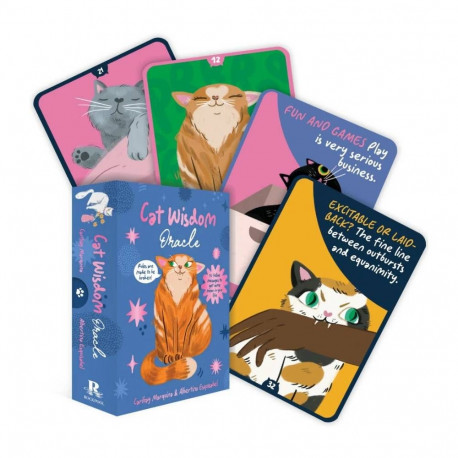 Oracle Card Deck - Cat Wisdom Oracle Cards 45 Cards With Booklet