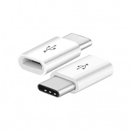 Fusion Accessories adapter | Micro USB to USB-C | white