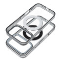 Case for iPhone 14 PRO Frame Circle Stand compatible with MagSafe black
