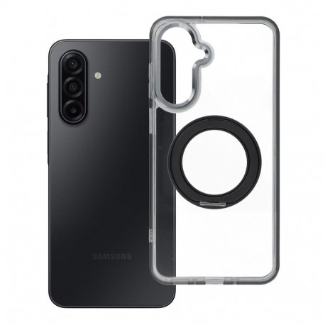 Case for Samsung A17 / A18 Frame Circle Stand compatible with MagSafe black