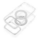 Case for iPhone 15 PRO Frame Circle Stand compatible with MagSafe transparent