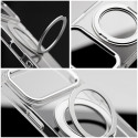 Case for iPhone 15 PRO Frame Circle Stand compatible with MagSafe transparent