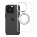 Case for iPhone 16 PRO Frame Circle Stand compatible with MagSafe transparent