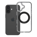 Case for iPhone 16 Frame Circle Stand compatible with MagSafe black