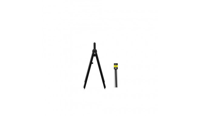 SET OF DRAWING INSTRUMENTS BLACK