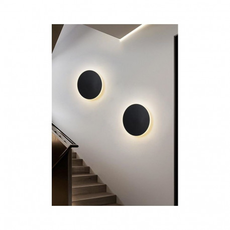 WALL LED LIGHT MUNA 4000K 25CM BLACK