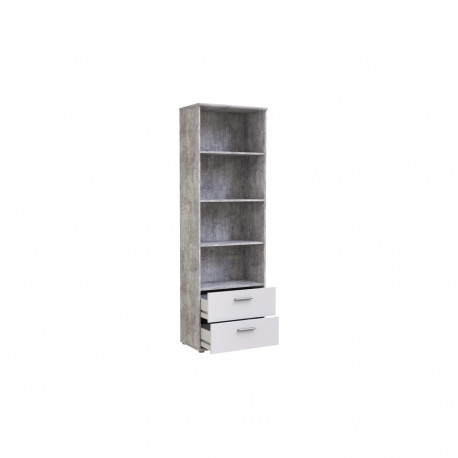 SHELF UNIT GREY/WHITE 34.8X60.2X187.9
