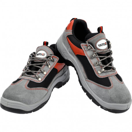 Yato Low-Cut Safety Shoes S3 YT-80585, 41, PU/PU, suede leather + multi-layer mesh, 200 J, 15 kN, 11