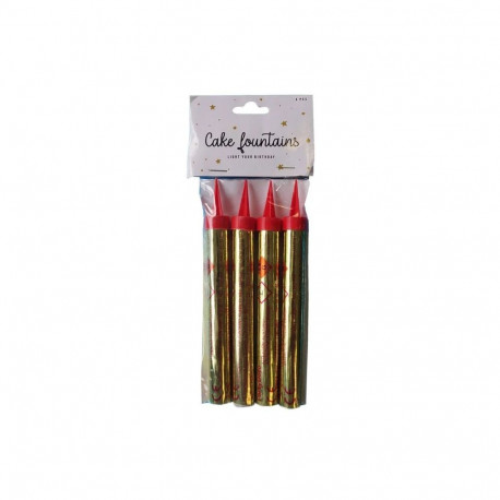 Tordivulkaan PARTYDECO 12,5cm, 4tk pakis